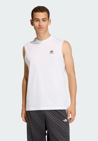 ADIDAS ORIGINALS Shirt 'Trefoil Essentials' in Wit: voorkant