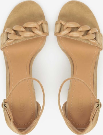 Kazar Sandalen met riem in Beige