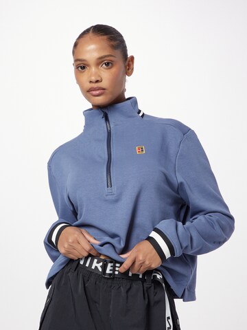 NIKE Sports sweatshirt 'Heritage' in Blue: front