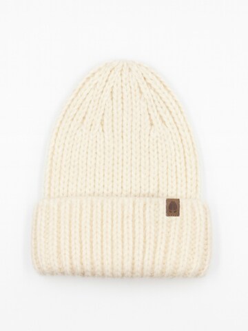 KOPYTO Beanie 'EULE' in White: front
