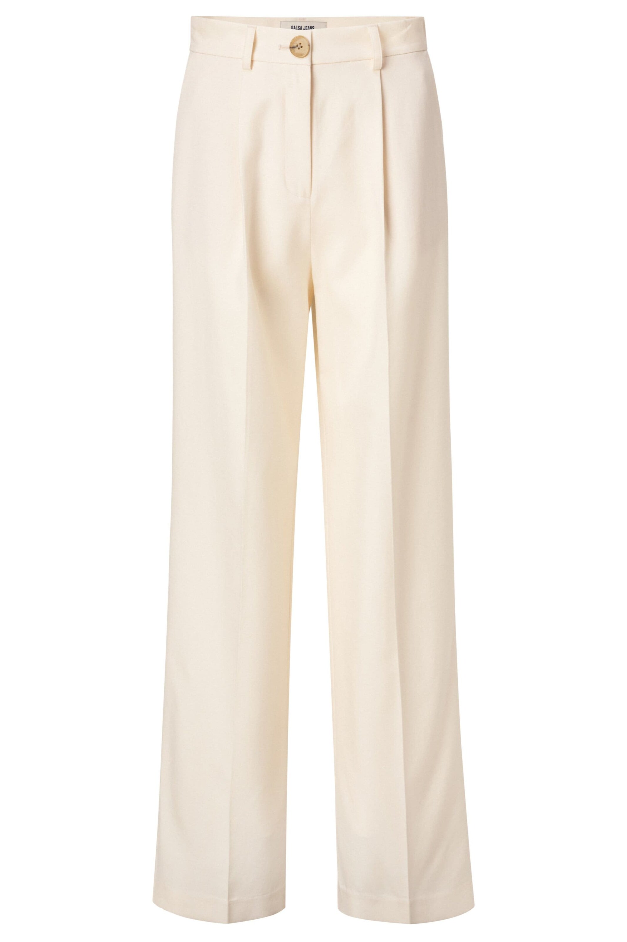 Salsa Jeans Wide leg Pantalon in Wit: voorkant