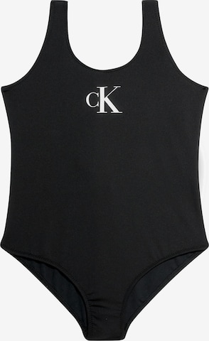 Maillot de bain Calvin Klein Swimwear en noir : devant