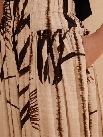 Next Wide Leg Hose in Beige