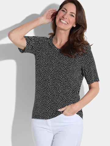 Goldner Shirt in Schwarz