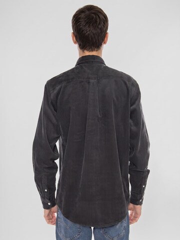 Carhartt WIP Comfort Fit Skjorte 'L/S Madison Cord Shirt Graphite / Graphite -- Dark Grey Men's Shirt' i grå