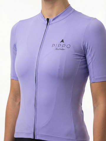 PIPPO Amsterdam Tricot 'Rennradtrikot Damen Violet Mortirolo' in Lila: voorkant