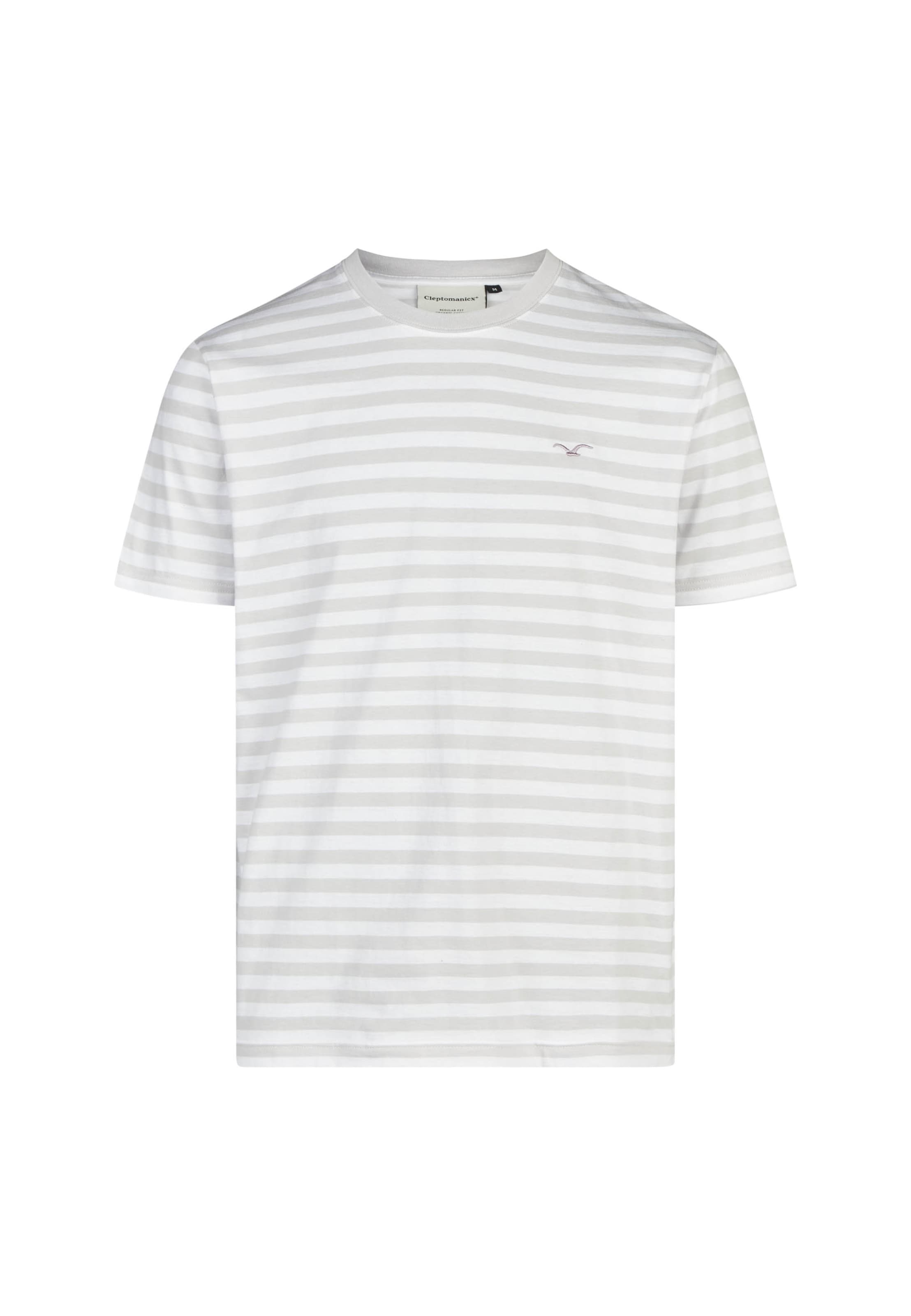 Cleptomanicx Shirt 'Ligull Stripe' in Grey: front