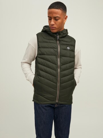 JACK & JONES Bodywarmer 'Hero' in Groen: voorkant