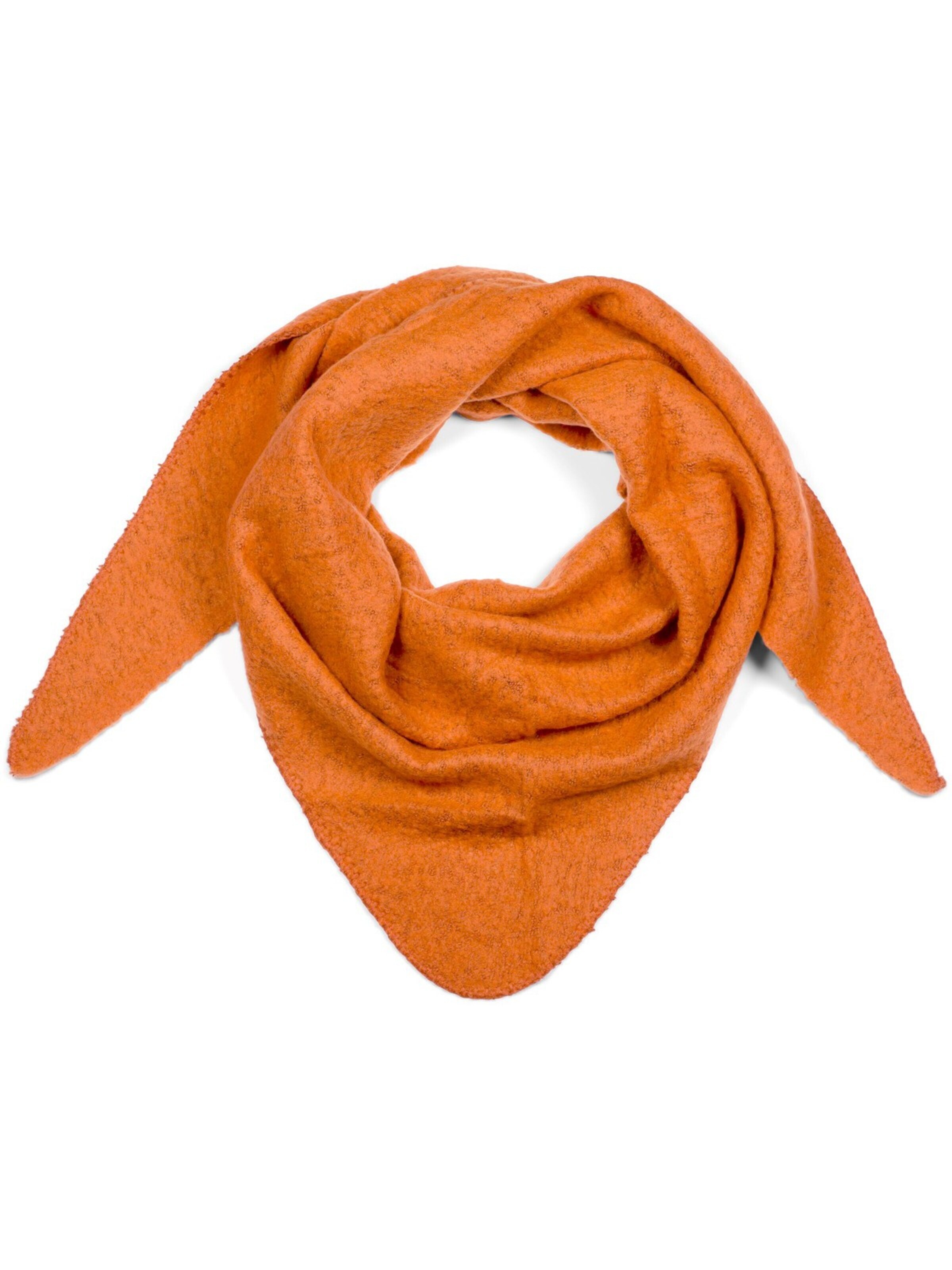 styleBREAKER Tuch 'Strick Dreiecktuch meliert'‌‌‌‌‌‌ in Orange: Vorderseite