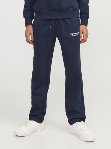 Loosefit Pantalon Jack & Jones Junior en bleu : devant