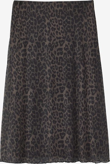 Trendyol Curve Svārki, krāsa - haki / melns, Preces skats