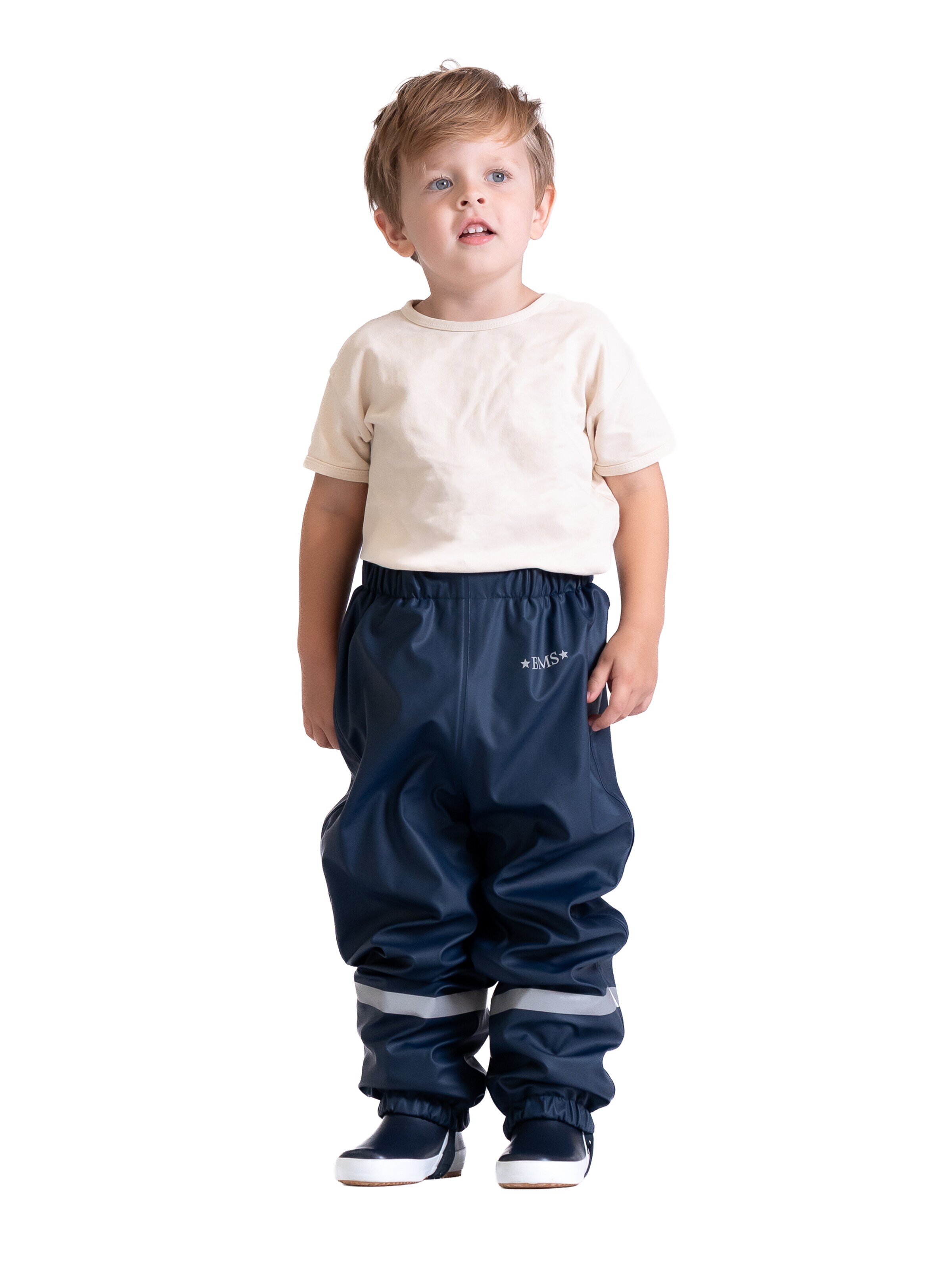 BMS Regular Outdoor Pants 'SoftSkin Antarctic' in Blue: front