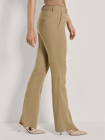 Bootcut Pantalon à plis MADELEINE en marron