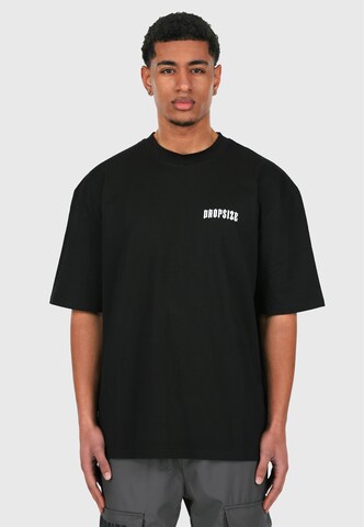 Dropsize Shirt 'World Tour' in Schwarz: Vorderseite