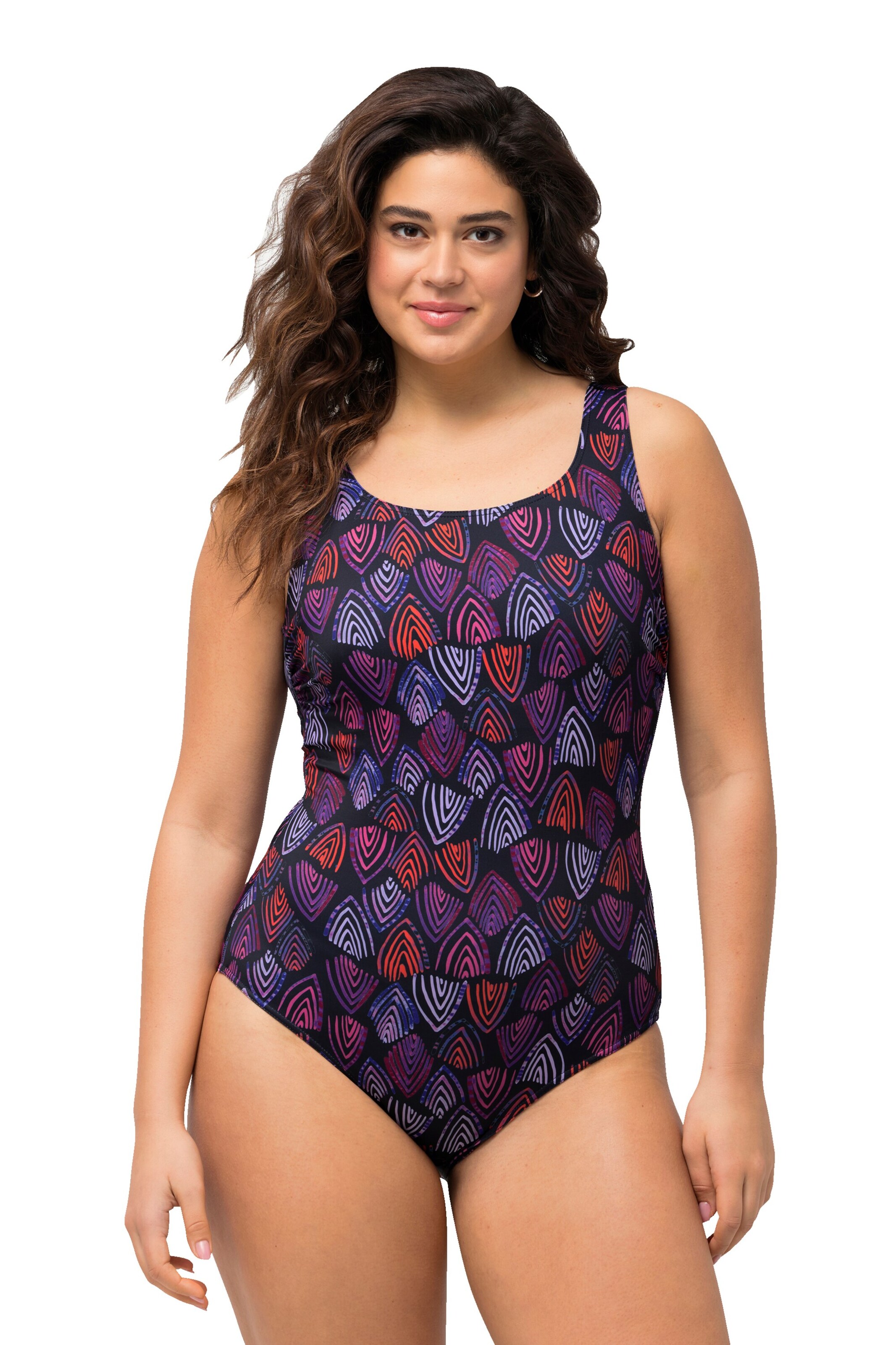 Bustier Maillot de bain Ulla Popken en bleu : devant