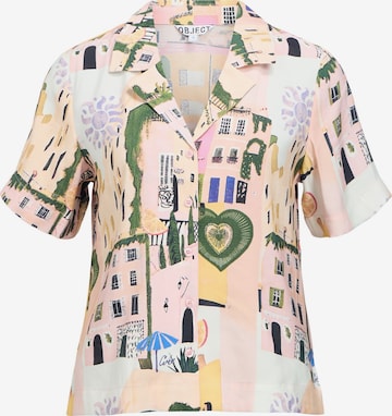 OBJECT Blouse 'OBJDiva Martha' in Roze: voorkant