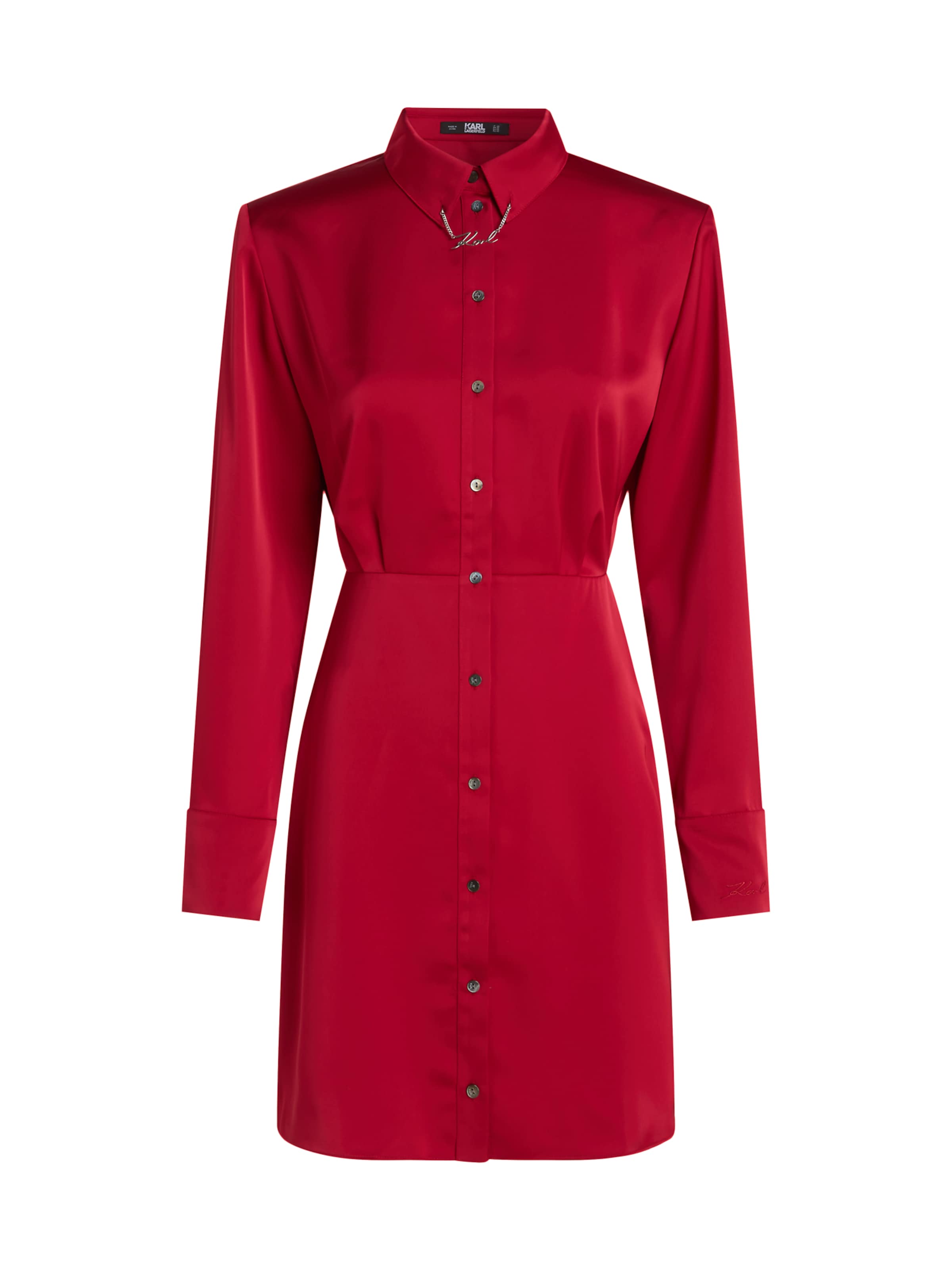 Karl Lagerfeld Shirt dress in Red: front