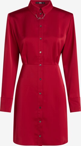 Robe-chemise Karl Lagerfeld en rouge : devant