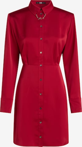 Robe-chemise Karl Lagerfeld en rouge : devant