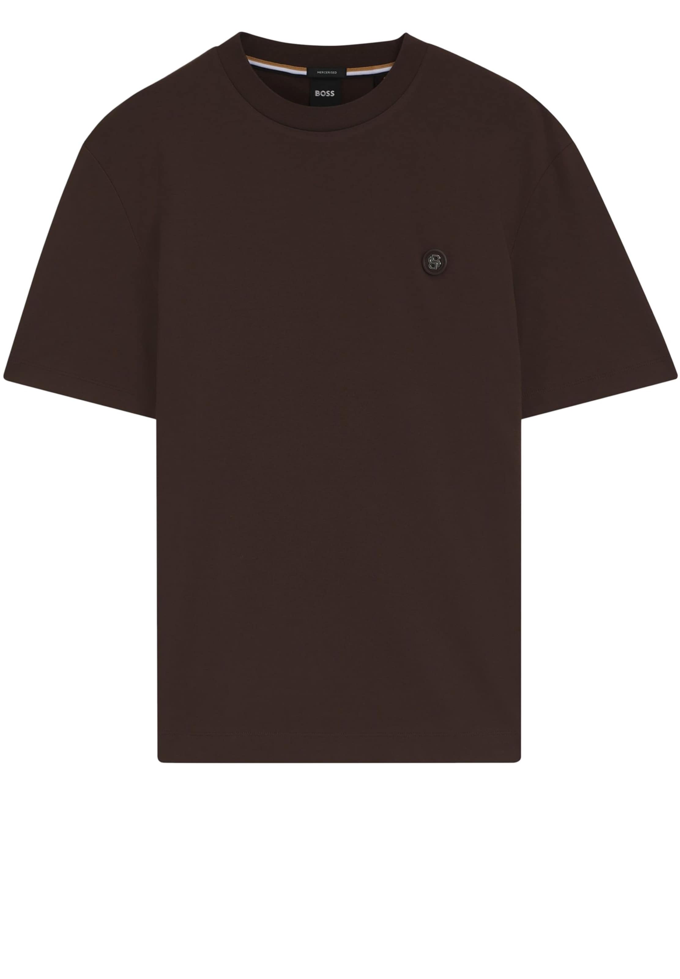 BOSS T-Shirt 'Taut' in Braun: Vorderseite