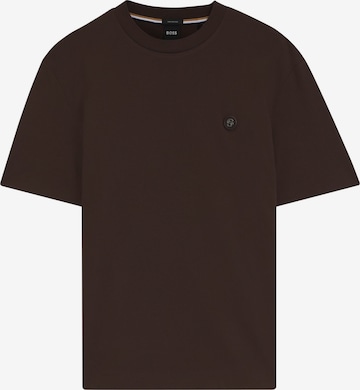 BOSS T-Shirt 'Taut' in Braun: Vorderseite