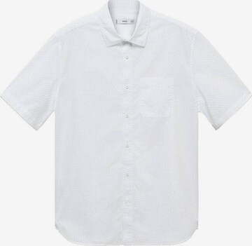 MANGO MAN Regular fit Button Up Shirt in White: front