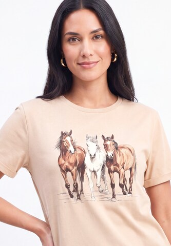 T-shirt usha BLACK LABEL en orange