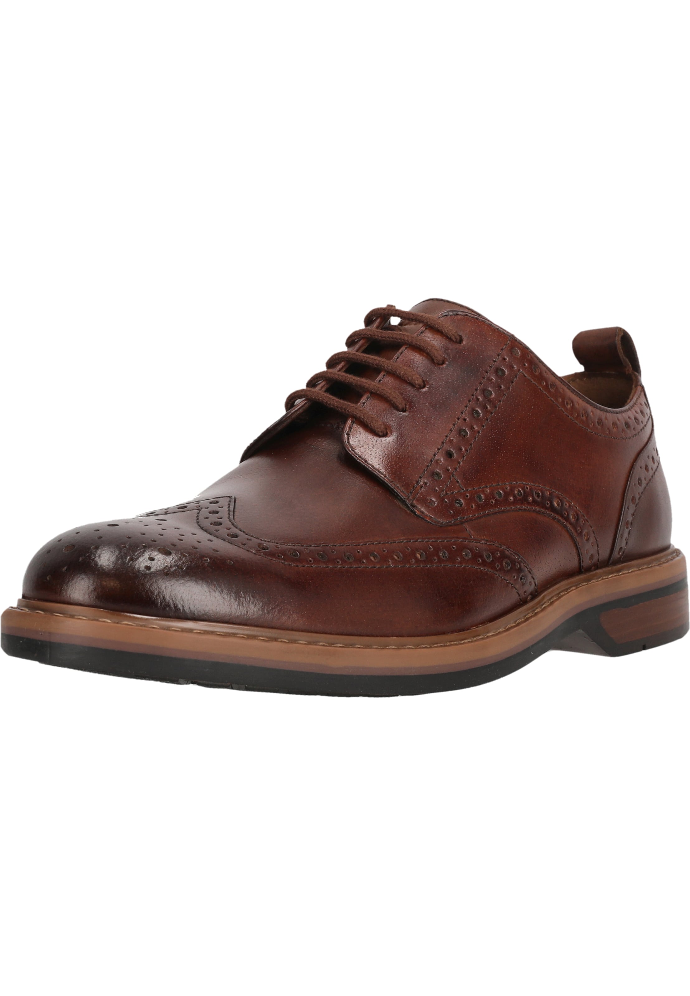CLARKS Lace-Up Shoes 'Aldwin Limit' in Brown: front