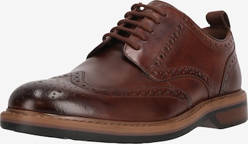 CLARKS Lace-up shoe 'Aldwin Limit' in Brown: front