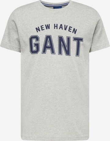 T-Shirt GANT en gris : devant