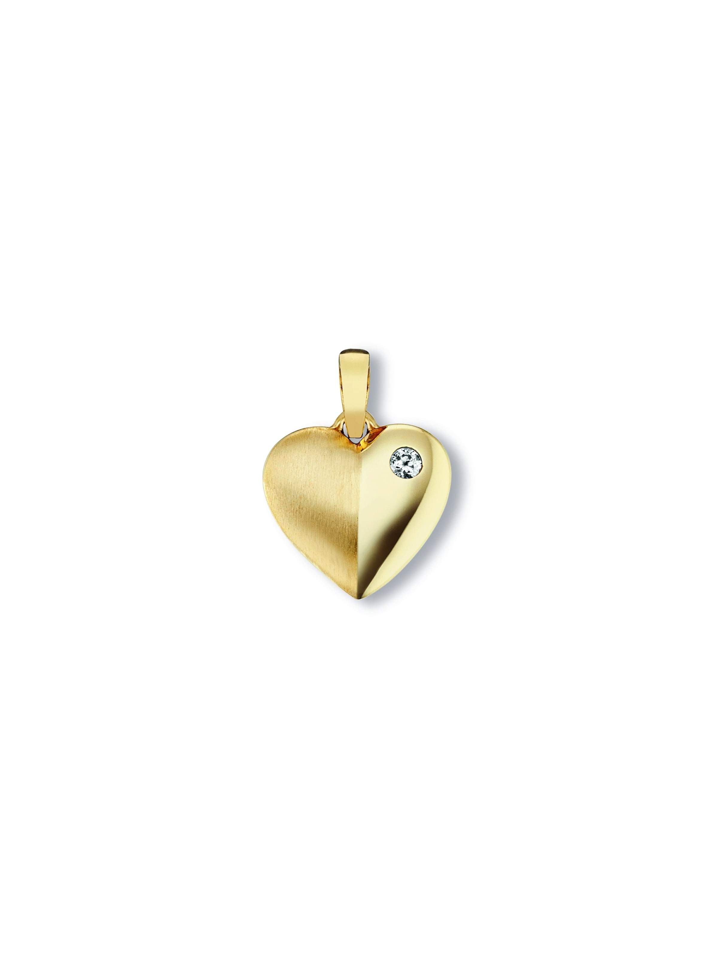 ONE ELEMENT Pendant 'Herz' in Gold: front