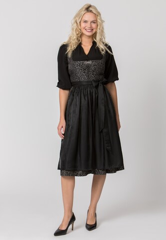 STOCKERPOINT Dirndl in Grau: Vorderseite
