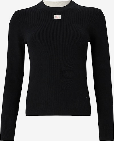 Calvin Klein Jeans Džemperis 'Textured Long Sleeve' pieejams XS-S, krāsa - melns, Preces skats