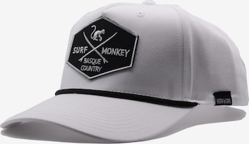 Surf Monkey Czapka sportowa 'Baseballkappe mit Kordel' w kolorze biały: przód