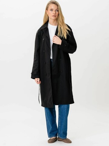 Manteau mi-saison ' Linea Trenchcoat ' TEESHOPPEN en noir