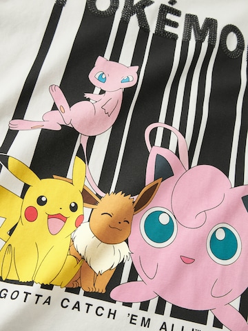 NAME IT Paita 'NKFNISA POKEMON' värissä valkoinen