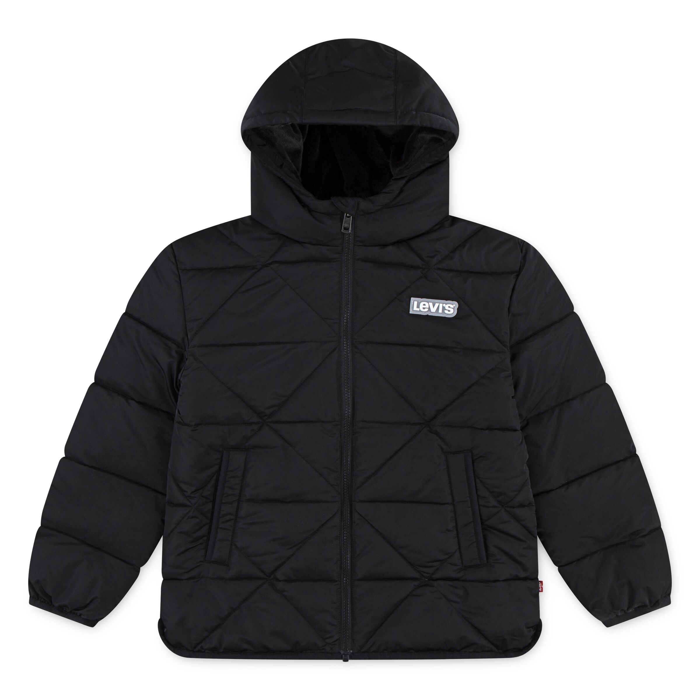 Levi's Kids Winter Jacket in Black: front