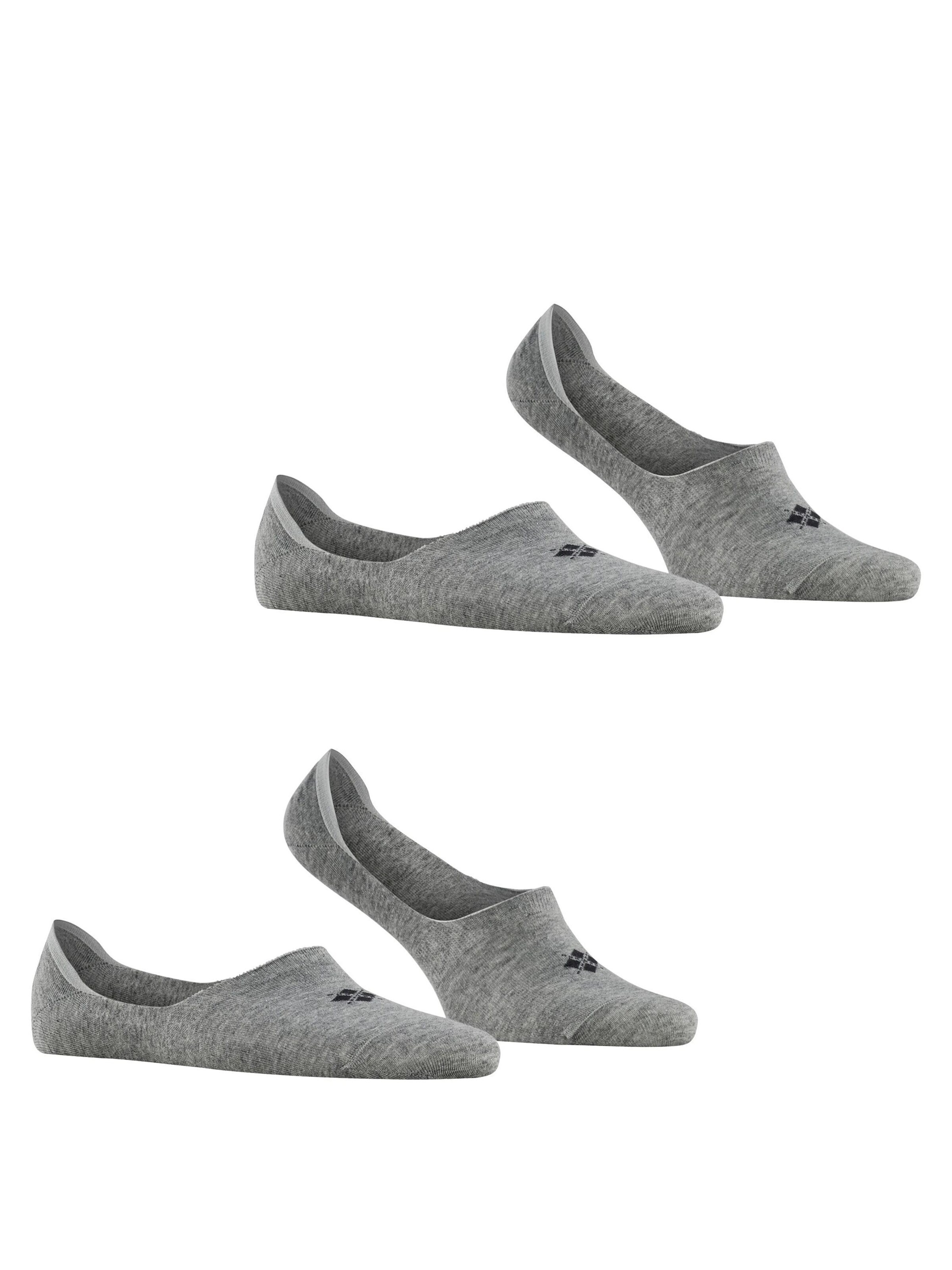 BURLINGTON Ankle Socks 'Everyday 2-Pack' in Grey