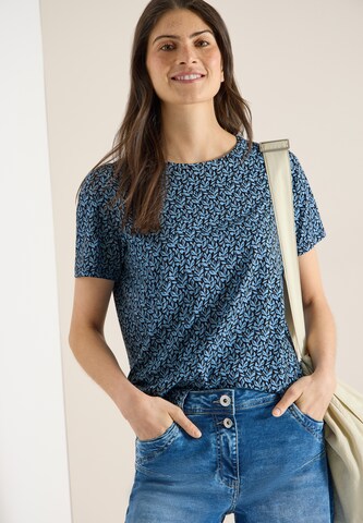 CECIL T-Shirt 'Basic' in Blau: Vorderseite