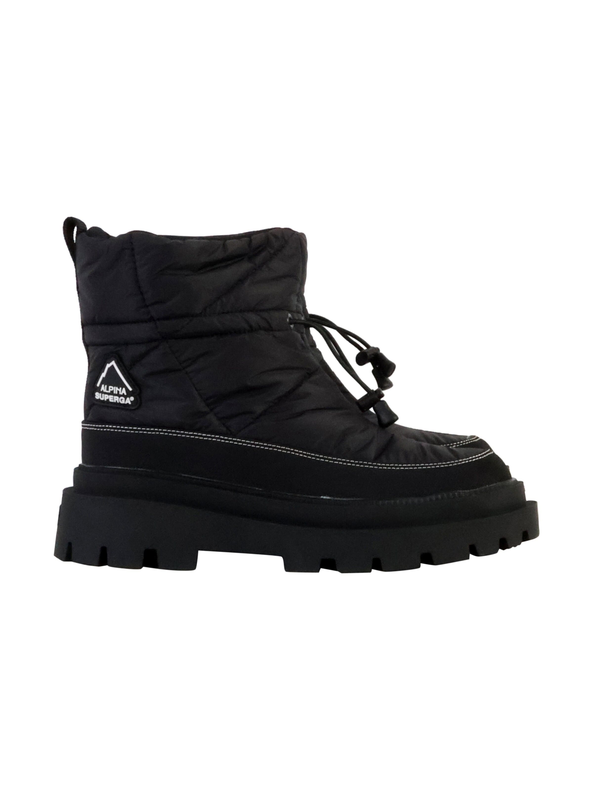 SUPERGA Botki po kostki w kolorze czarny