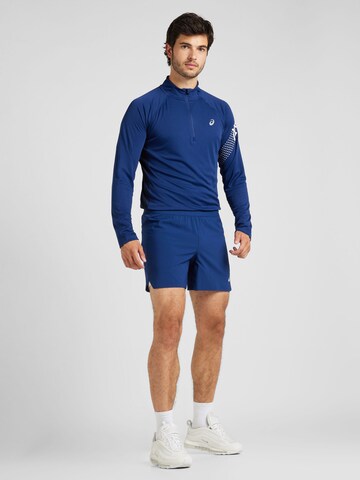 ASICS Regular Workout Pants 'ROAD' in Blue