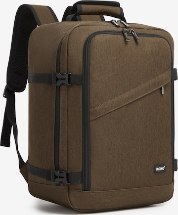 Kono Rucksack in Braun: Vorderseite