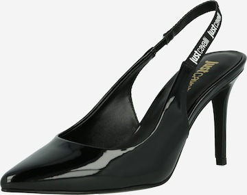 Just Cavalli Дамски обувки на ток с отворена пета 'EYLA' в черно: отпред