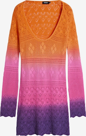 oranžinė Desigual Paplūdimio suknelė 'Tie-Dye': priekis
