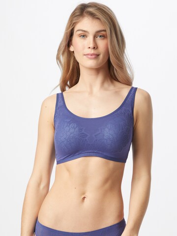 TRIUMPH Bralette Bra in Blue: front