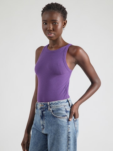 ONLY - Top 'ONLEMMA' em bege: frente