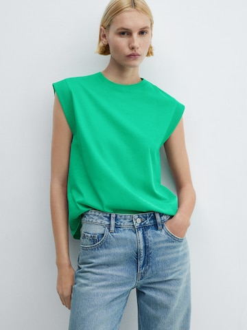 MANGO T-shirt 'VIRI' i grön: framsida