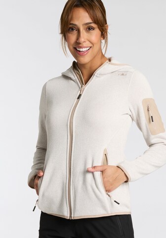 CMP Athletic Cardigan in Beige: front