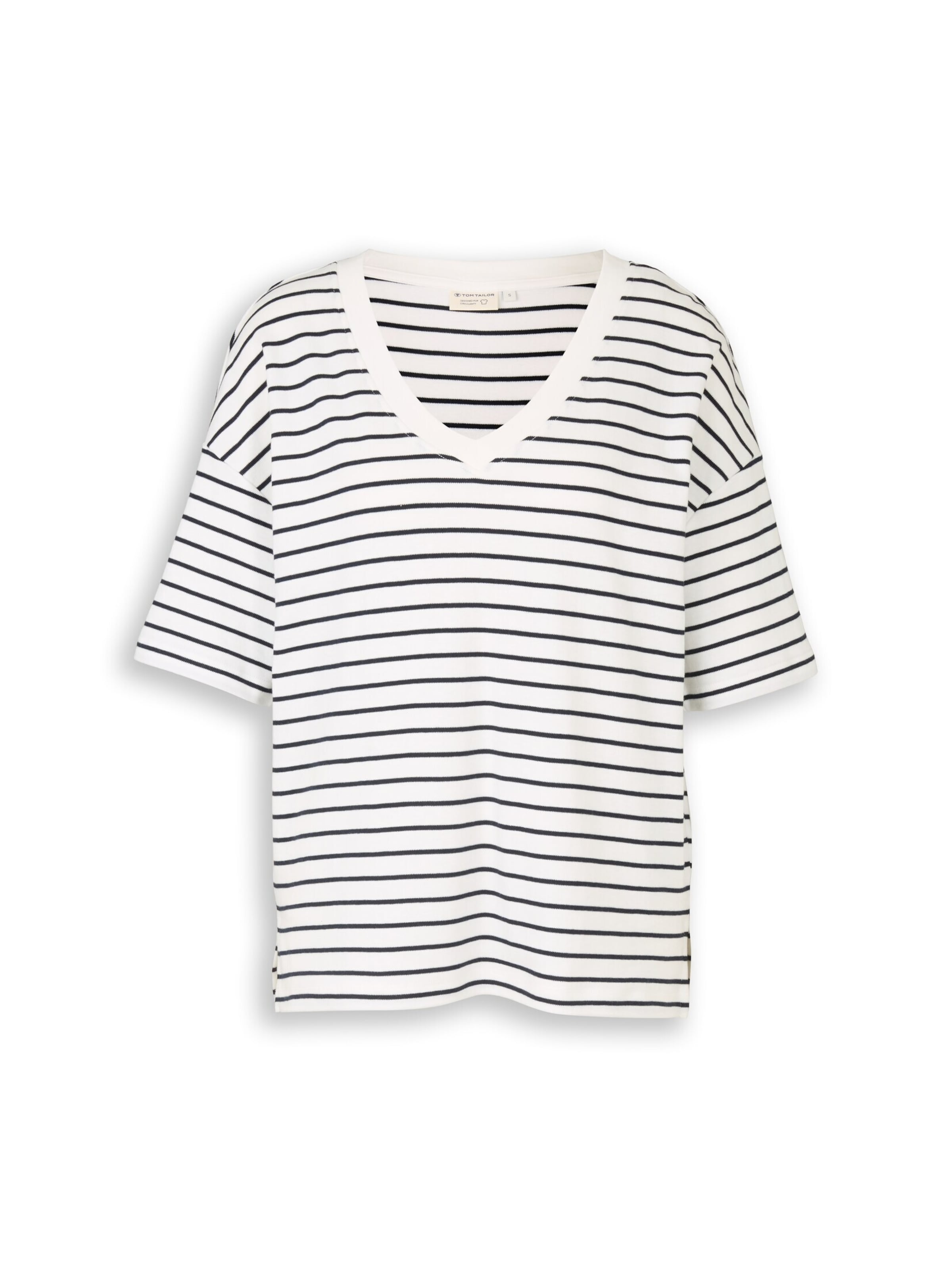 TOM TAILOR Shirt in Wit: voorkant