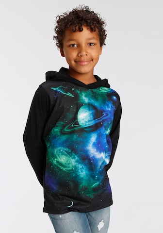 Kidsworld Sweatshirt in Black: front